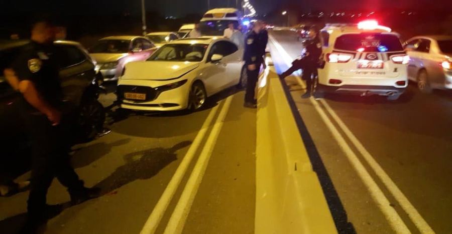 اصابة من الطيبة بحادث طرق قرب الطيرة
